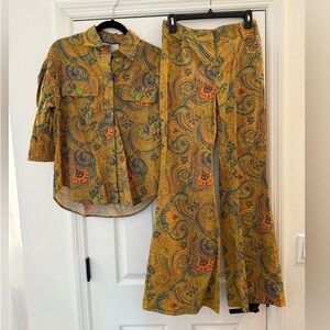 Paisley Patterned Women's Jumpsuit